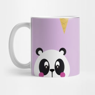 Cute Ice Cream Panda Kids Pattern Seamless Mug